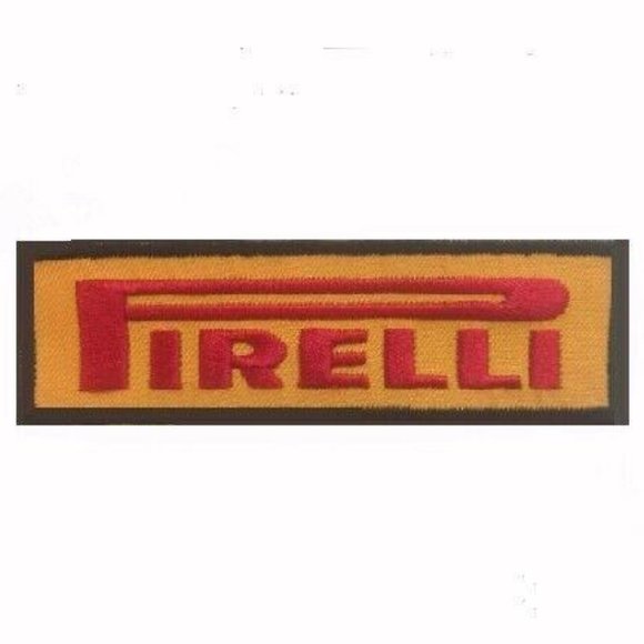 Pirelli Tire Embroidered Iron-On Sew-On Patch - NEW - Picture 1 of 3